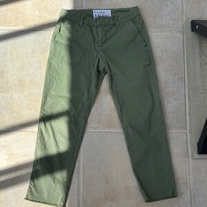 Frank & Eileen Olive Cropped Pants
